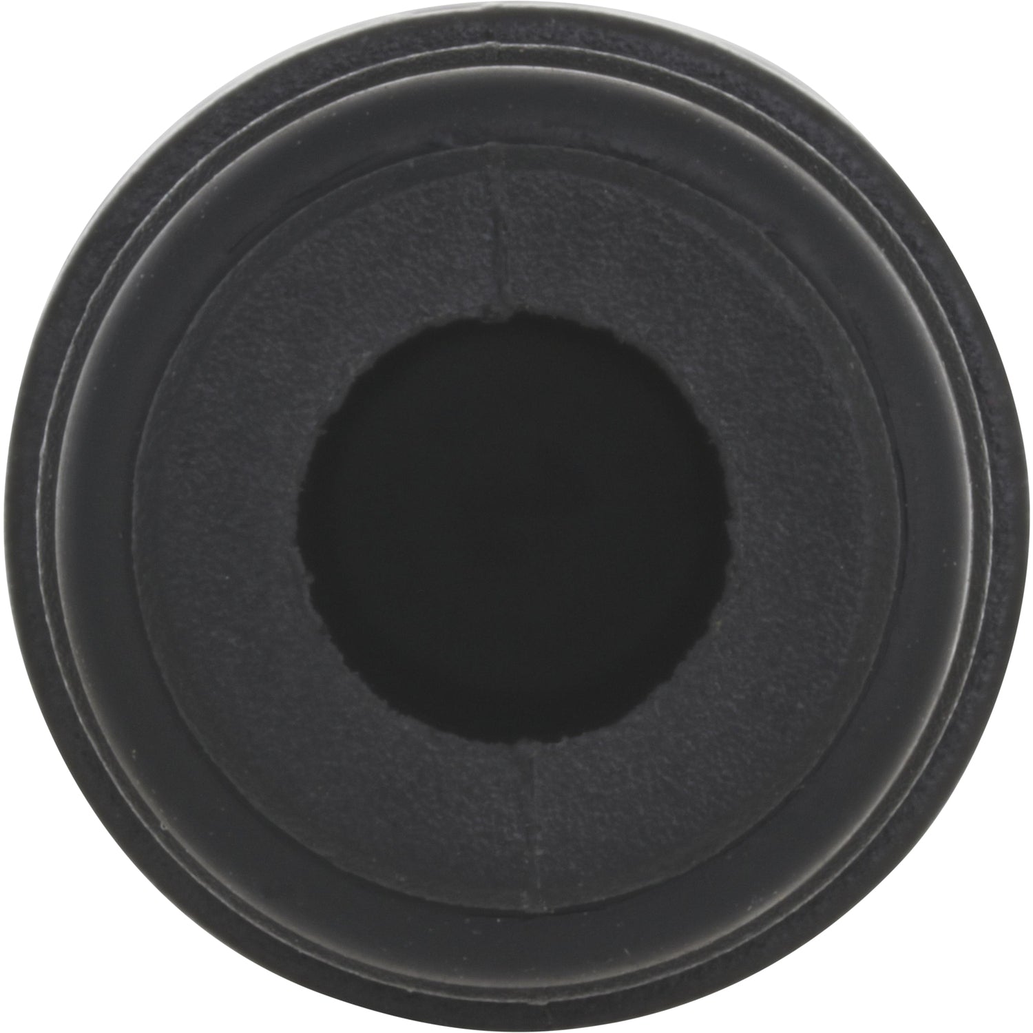 Black 10mm blanking plug on white background