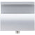 Grey hard anodized aluminum mounting bracket with threaded stainless steel set screw on white background.