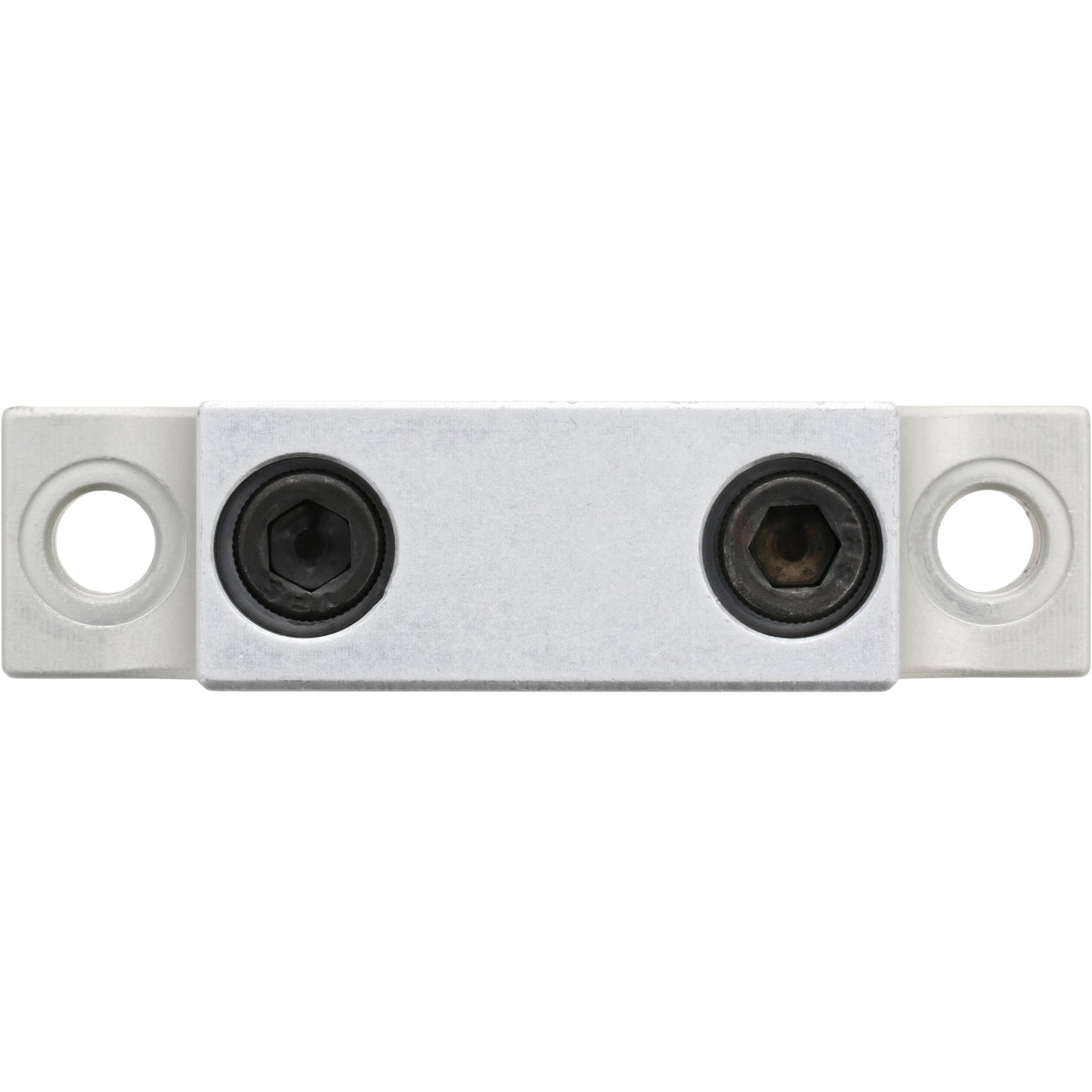 Aluminum easy access base mounted shaft support on white background. 