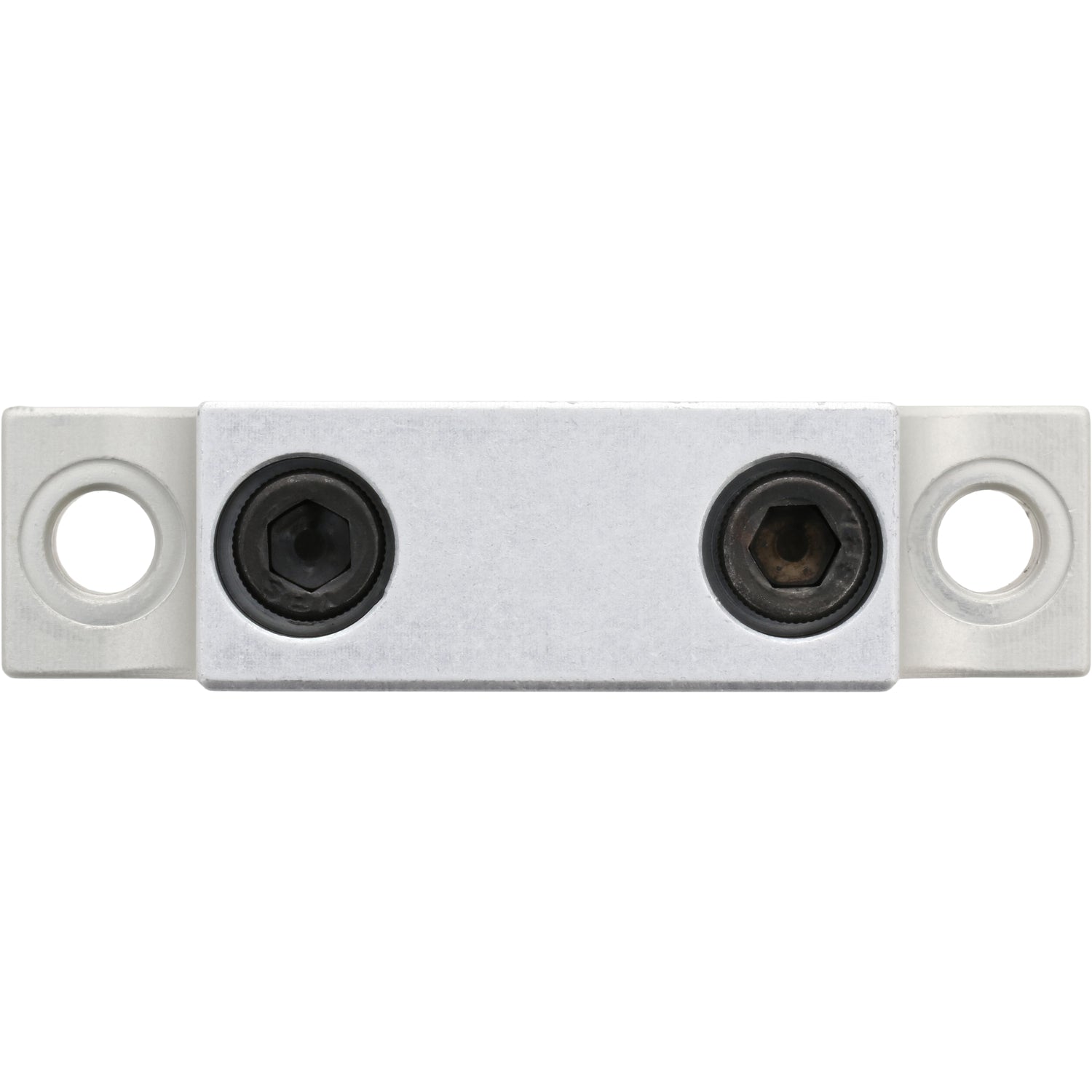 Aluminum easy access base mounted shaft support on white background. 