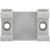 Grey/White plastic retainer part with two clips and two mounting holes shown on white background. 