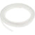 Semi transparent Thermoplastic Elastomer tubing coiled on white background. 08F01116