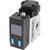 MS4-DL Soft start valve with digital display and blue up.down press buttons on white background. 