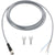 2.5 meter coiled grey connecting cable with molded female end and a blue, brown, and black wire on the other end. Cable is shown on white background.