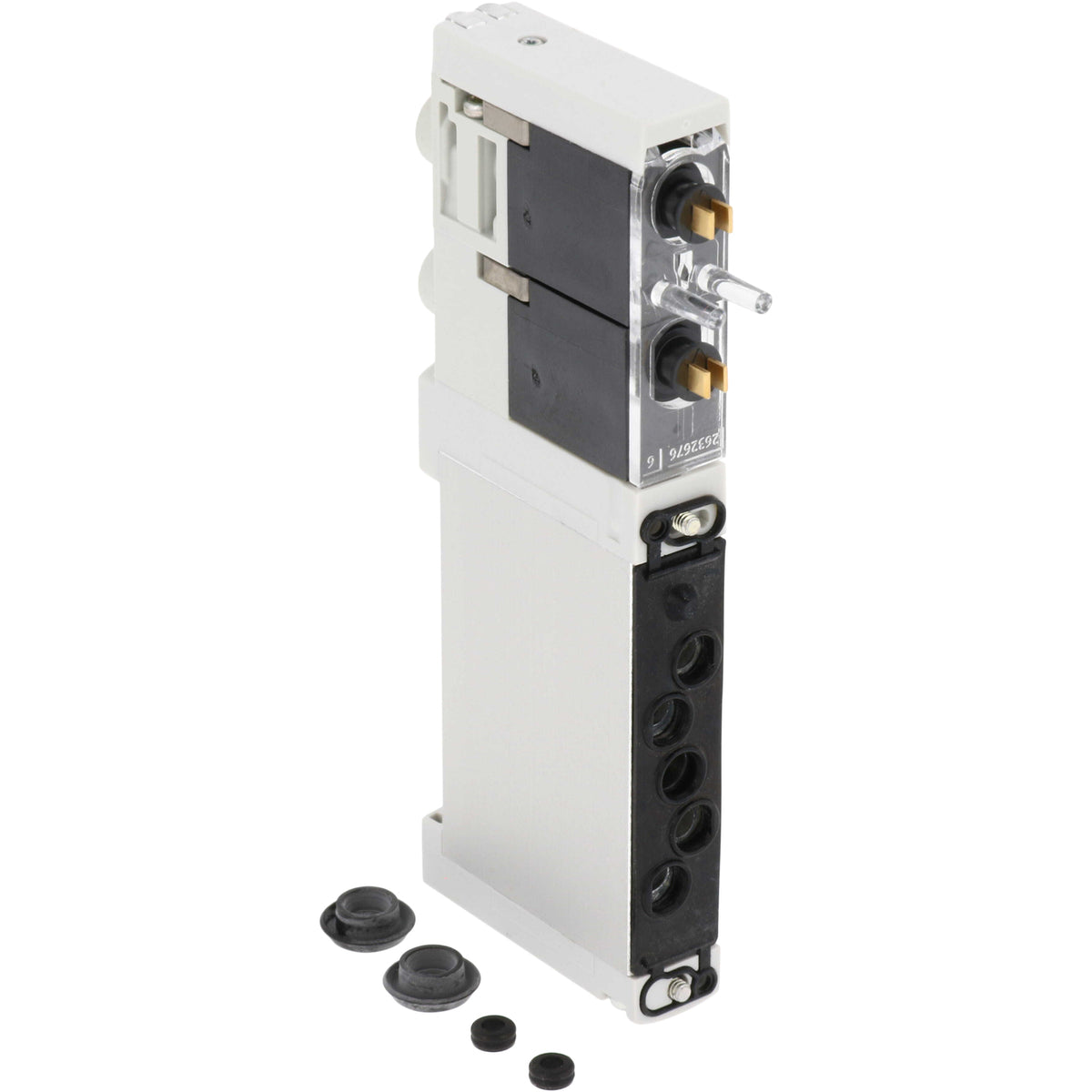 Back and side surfaces of the K solenoid shown on a white background. 