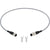 .5 meter grey connecting cable with male and female molded ends. Cable shown on white background. 