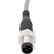 .5 meter grey connecting cable with male molded end. Cable shown on white background.