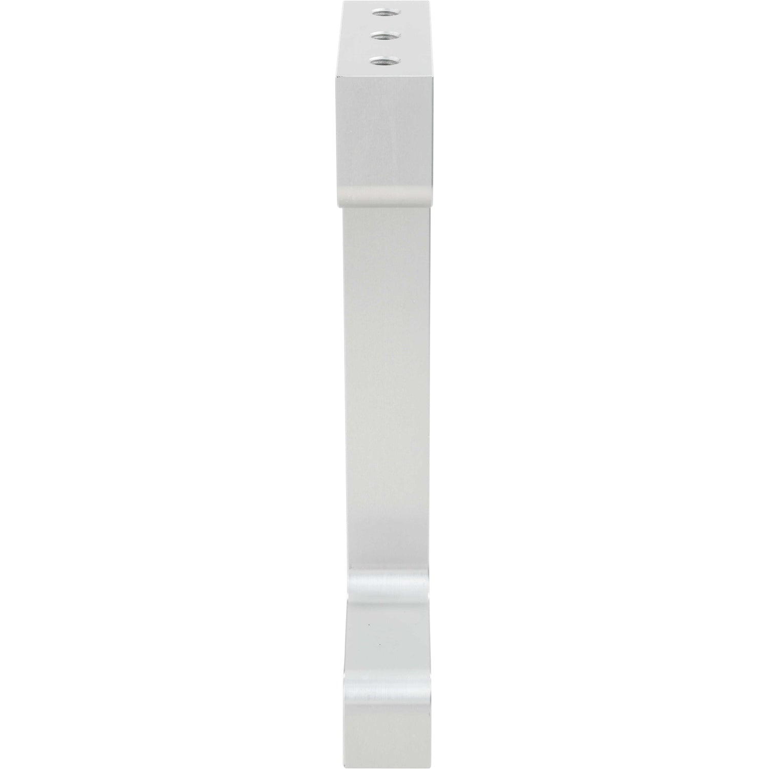 Grey 8oz hard anodized aluminum machined seamer leg on white background.