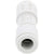 White 6mm check valve on white background. 