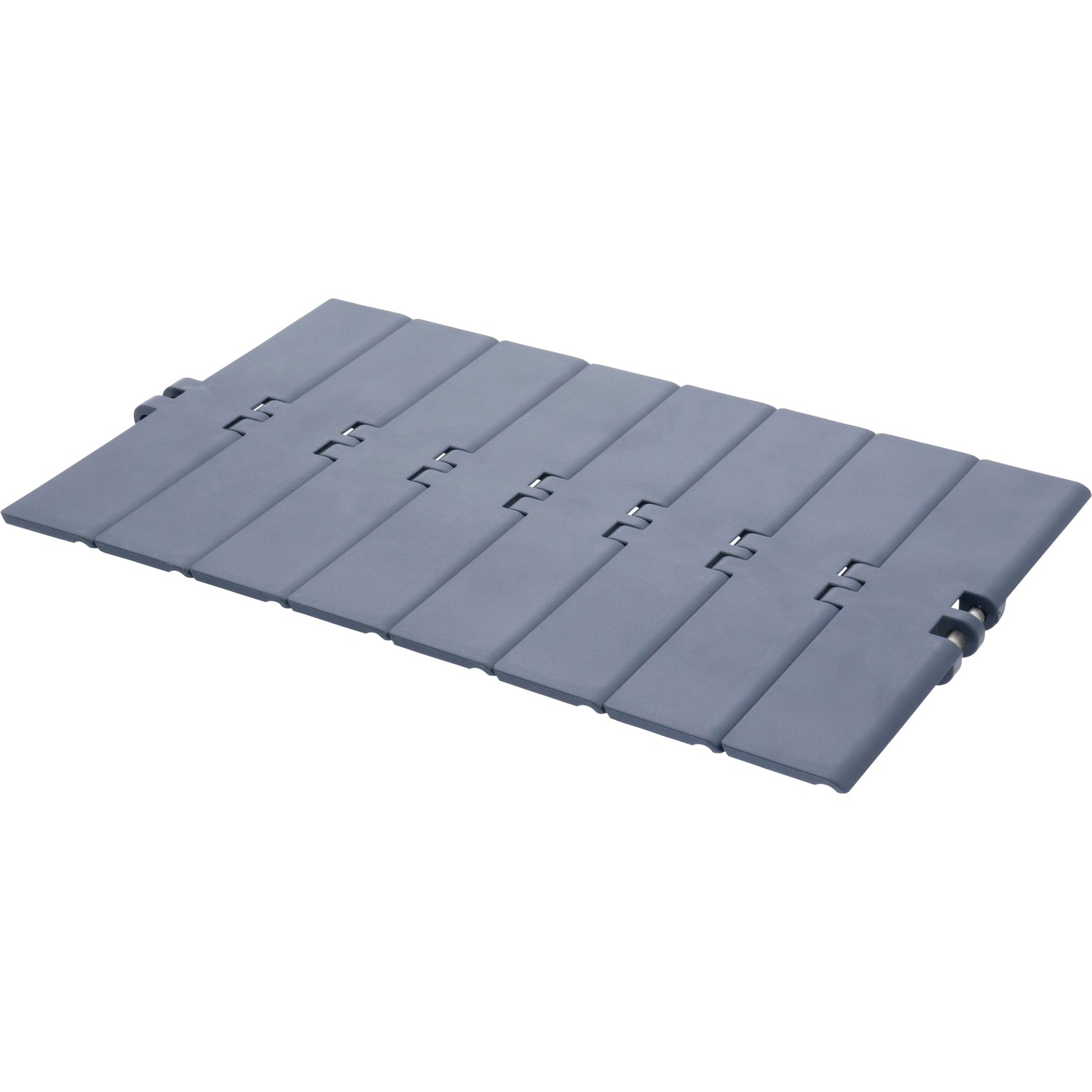 1 foot section of navy blue conveyor track on white background. NGE-820-K750
