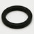 Black rubber O-ring on white background.