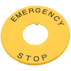 Emergency Stop Button Nameplate
