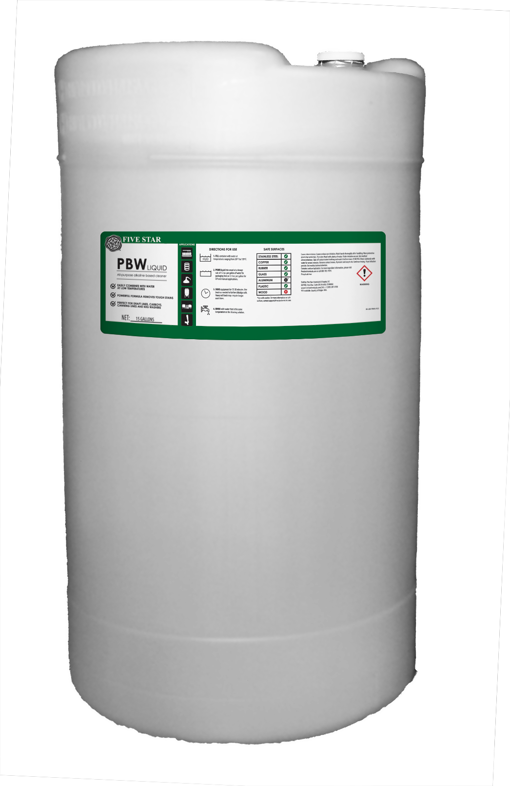 PBW Liquid (Non-Caustic Cleaner)