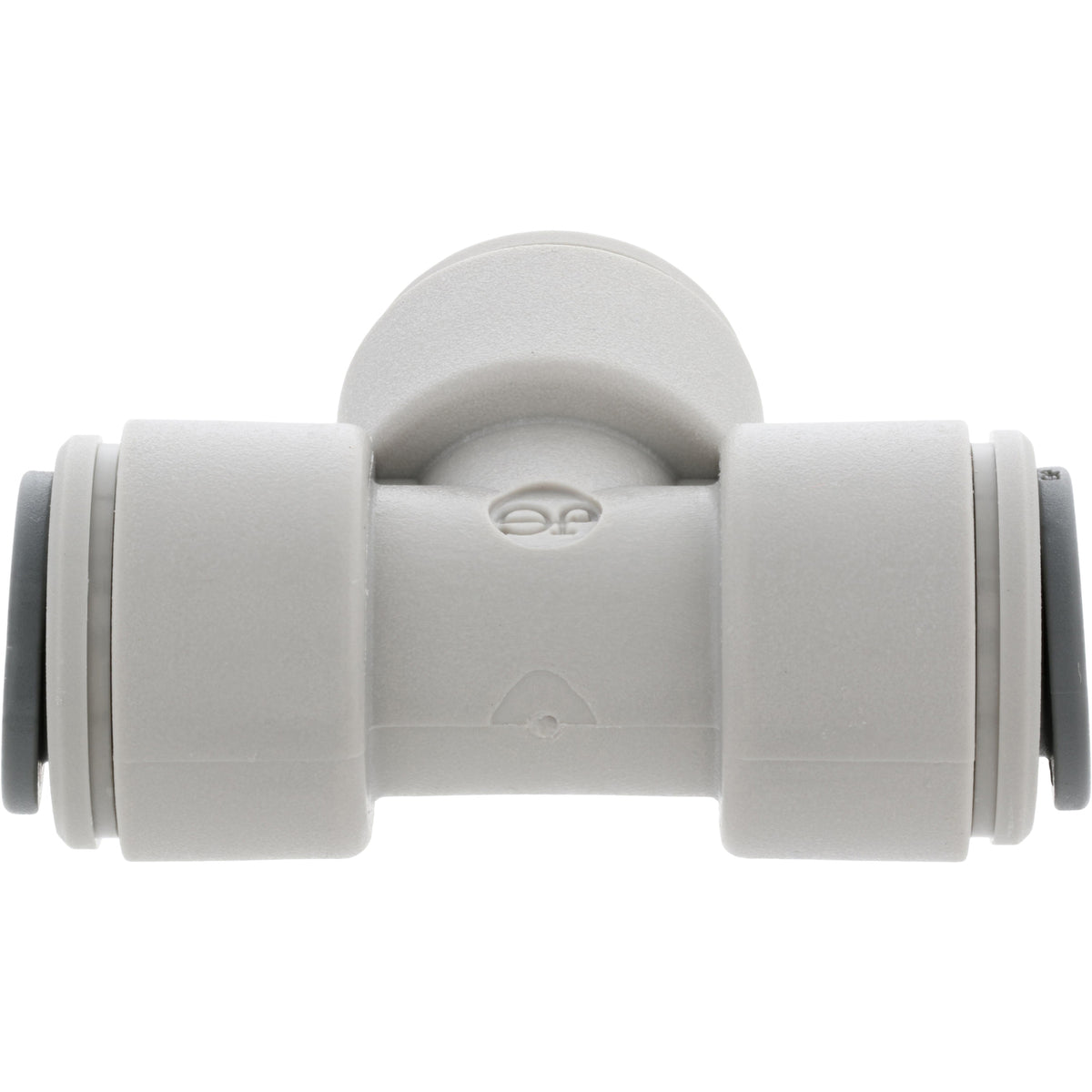 Grey Union Tee fitting on white background. 