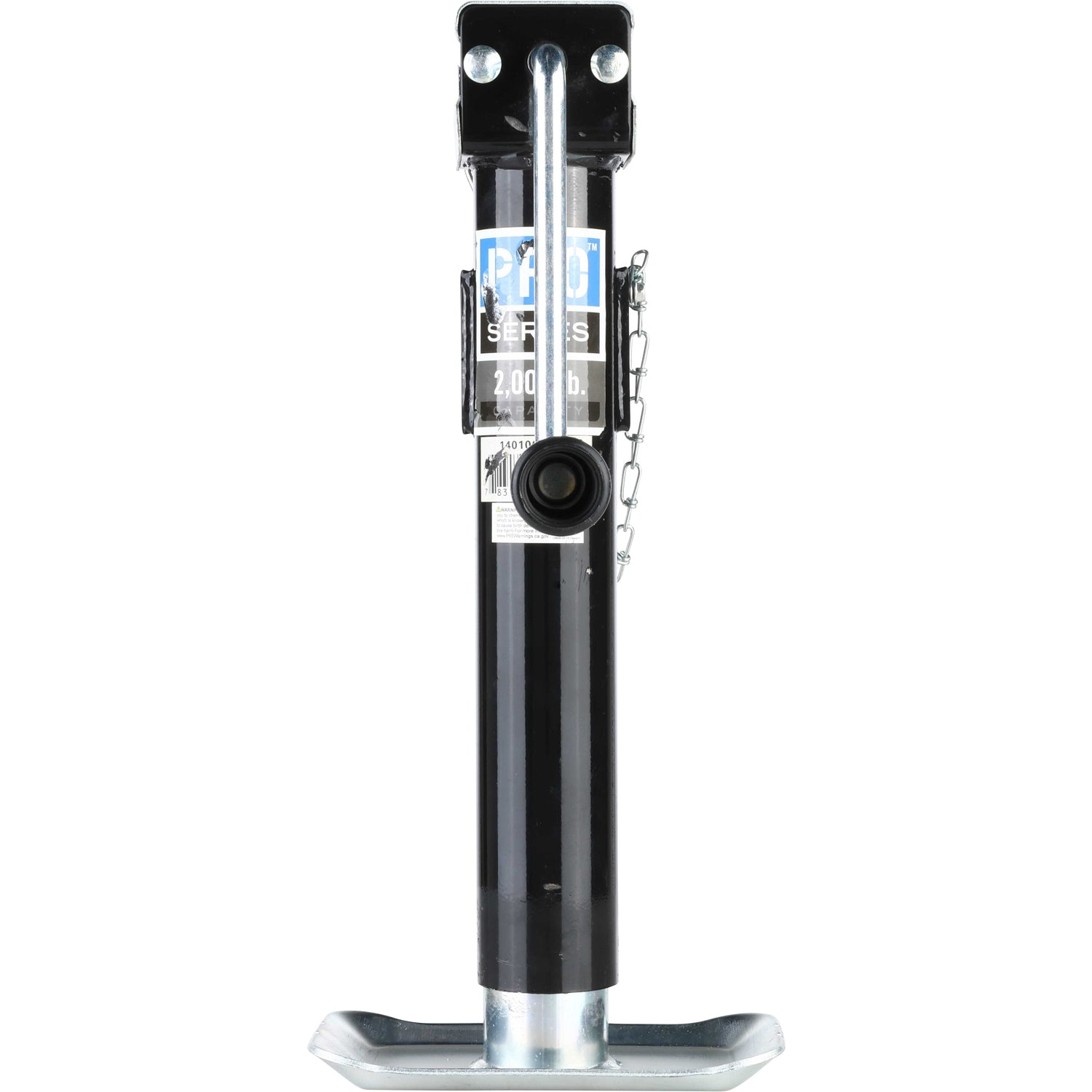 Pro Series Round Trailer Jack, Side Mount, 2,000 lbs. Lift Capacity, Side Wind, Weld-On, 10 in. Travel PS1401060303