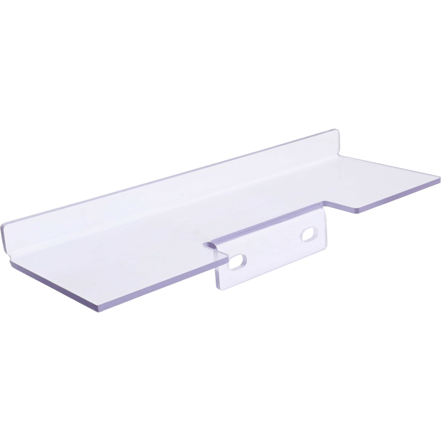 Clear bent polycarbonate guarding on a white background. S29A