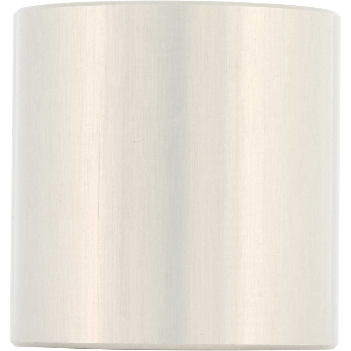 Cylindrical hard anodized aluminum part on white background. 