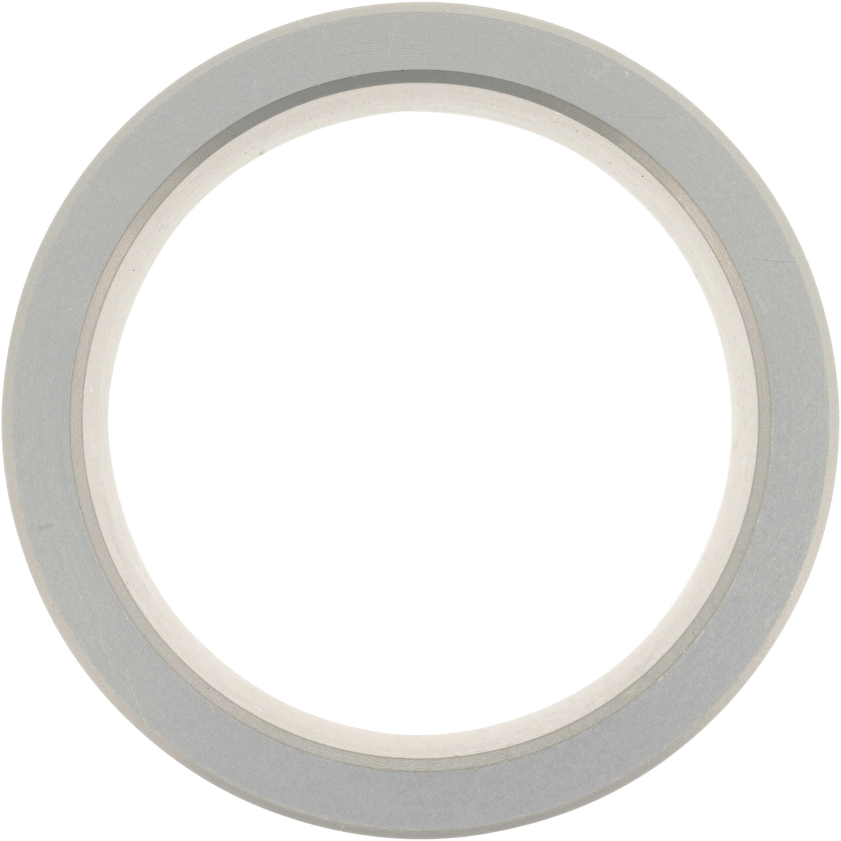 Cylindrical hard anodized aluminum part with through hole on white background. 