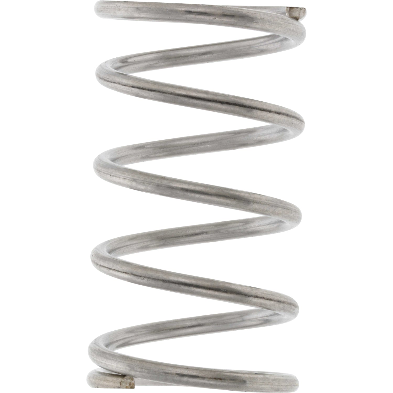 302 Stainless Steel Corrosion-Resistant Compression Spring standing on its end, shown on a white background: 9435K116