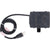 Black plastic submersible pump with coiled power cord on white background. G600A