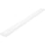 White rectangular HDPE plastic rail with three drilled mounting holes shown on white background.